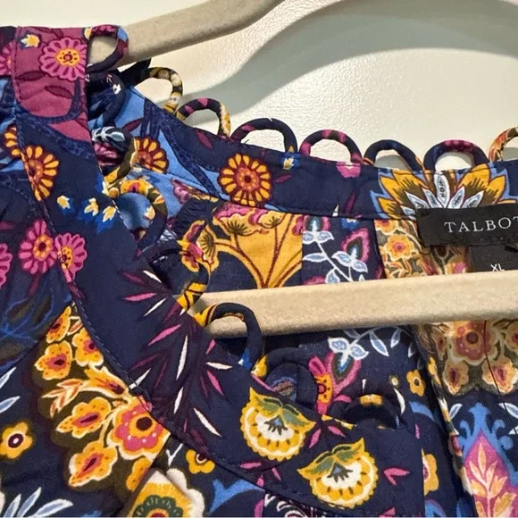 Talbots Multicolor Floral Blouse - Picture 2 of 10